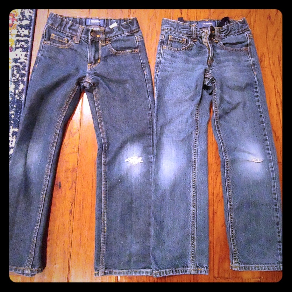 2 pairs boys size 7 slim Old Navy jeans
